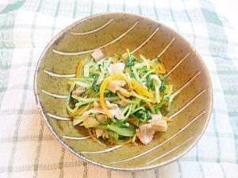 野菜のおかず☆水菜と豚バラの簡単煮浸し